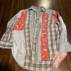 Free people button down top size XS